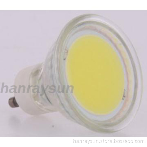 Energy saving 5W GU10 LED glass spotlight